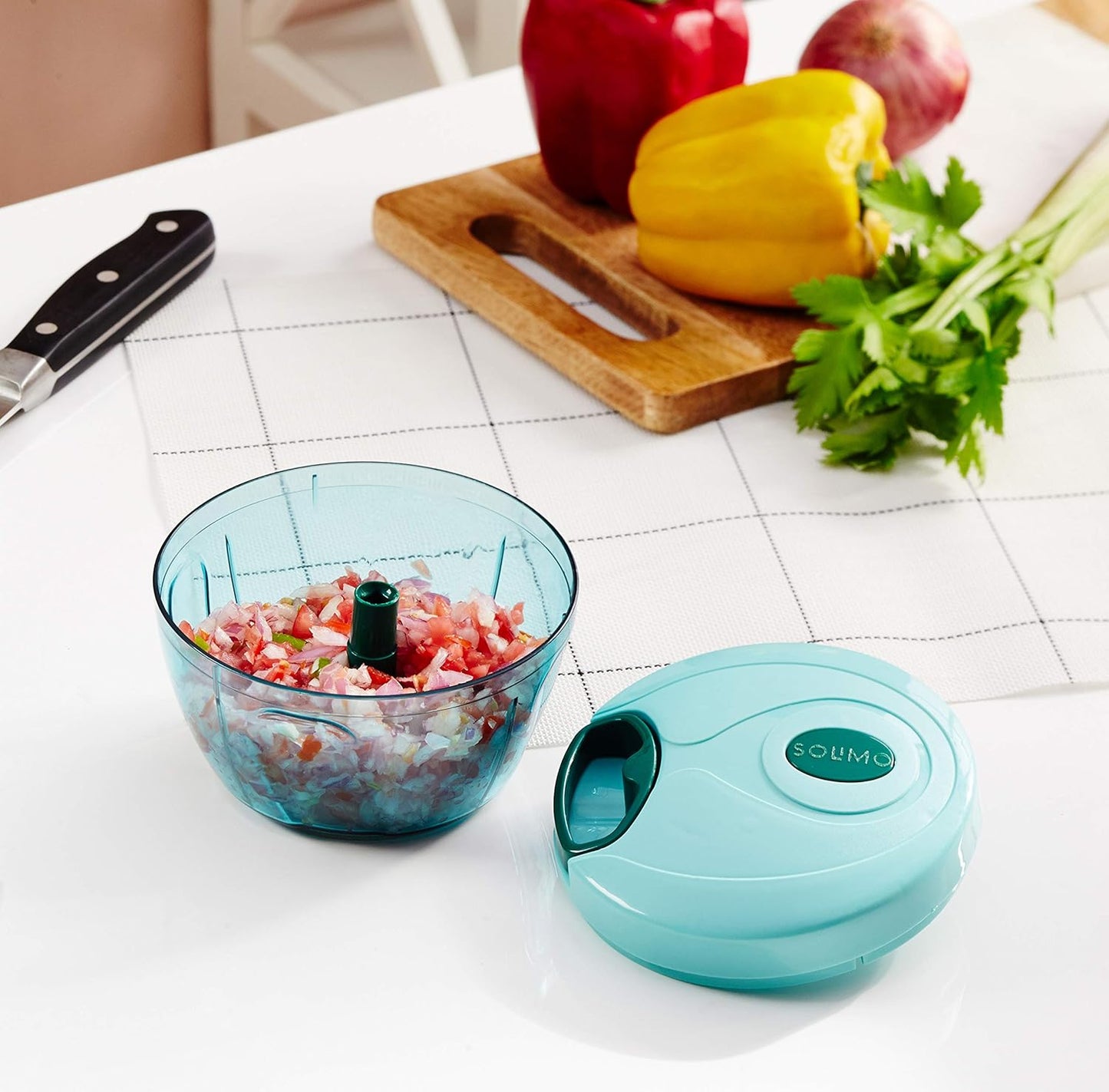 Combo of Handy Vegetable Chopper and 1L Oil Dispenser with Lid
